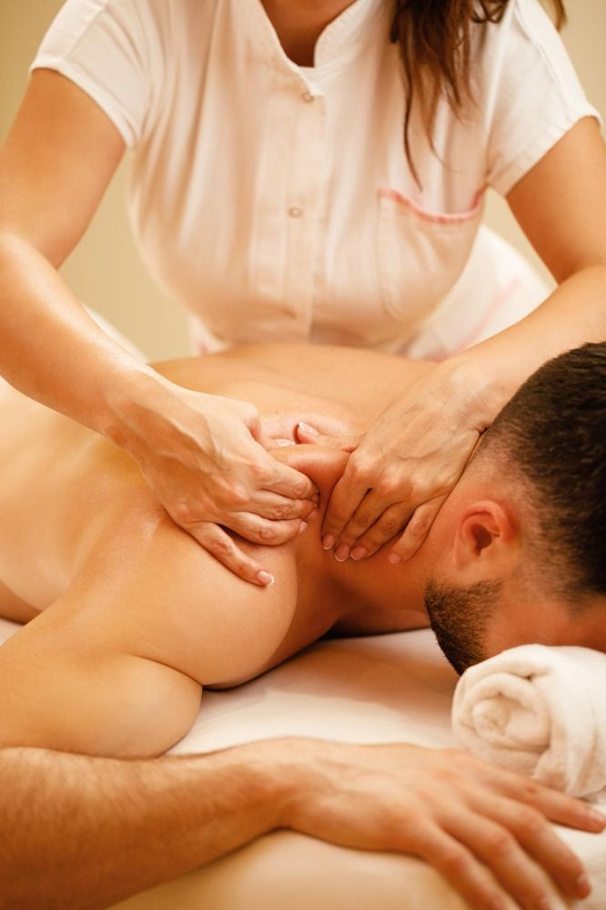 Deep tissue shoulder massage